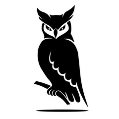 Owl icon. Vector concept illustration for design.