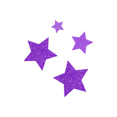 Fototapeta premium Vector purple glitter vector star. purple sparcle. amber particles. luxury design element