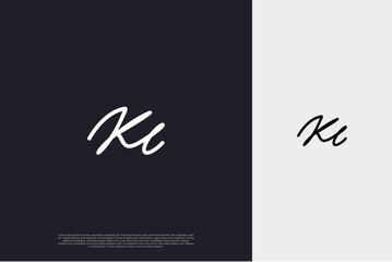 Initial Letter KC Logo monogram typography for business name. Vector logo inspiration
 - obrazy, fototapety, plakaty