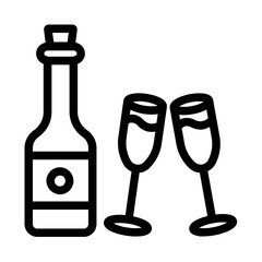 Celebration champagne glass