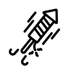 Obraz premium Celebration firecracker new year