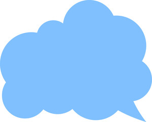 Cloud Speech bubbles. Vector icon.