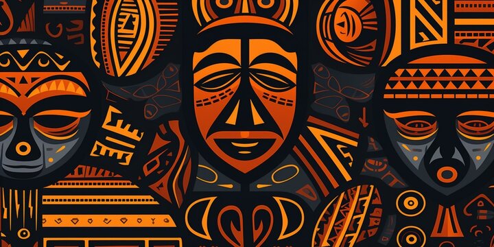 african tribal pattern background