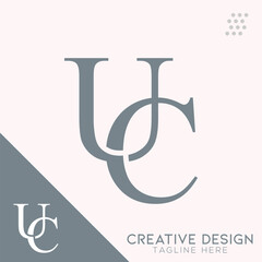 Creative UC Letter Logo Design for Your company