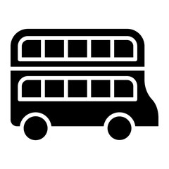 Vector Design Double Decker Icon Style