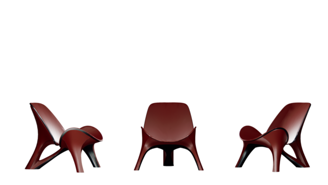Lapella Chair, 3d randering, isomatic
