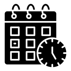 Vector Design Schedule Icon Style