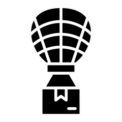 Vector Design Air Balloon Delivery Icon Style