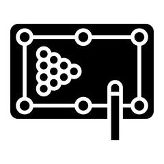 Vector Design Billiard Game Icon Style