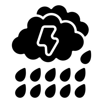 black cloud lightning rain weather icon clip art preview