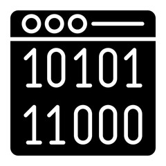 Vector Design Binary Icon Style