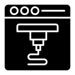 Vector Design Bioprinting Icon Style