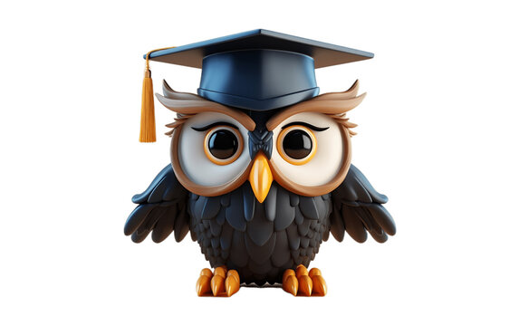 3D Owl Graduation Fantasy