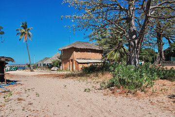 Small village on Carabane island in Casamance river, Ziguinchor Region, Senegal, West Africa