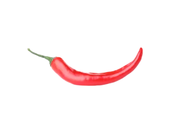 Foto op Canvas PNG, hot chili pepper fruit, isolated on white background. © Atlas
