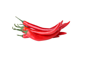 PNG, hot chili pepper fruit, isolated on white background. - obrazy, fototapety, plakaty