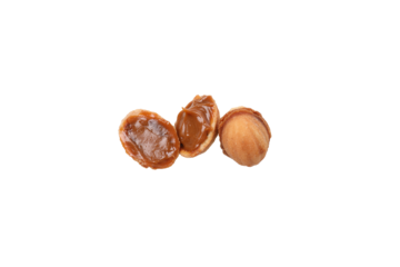 PNG, Cookies nuts with condensed milk, isolated on white background