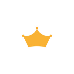 Flat crown king vector icon. Queen princess design crown gold royal corona. - 655573177