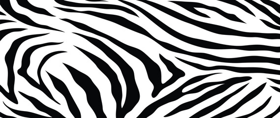 Trendy zebra skin pattern background. Abstract art background vector design with animal skin, doodle. Creative illustration for fabric, prints, cover, wrapping paper, textile and wallpaper. © TWINS DESIGN STUDIO