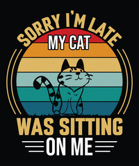 Funny Cat tshirt design & Mug