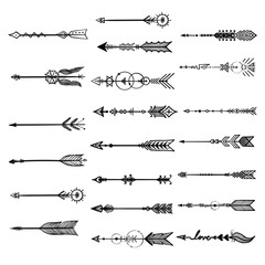 Hand drawn set of arrow on white background, arrow, download, free, simple , stylish arrow