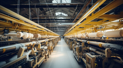 Within the textile manufacturing industry - obrazy, fototapety, plakaty