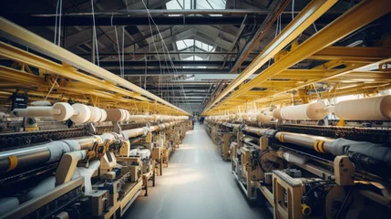 Fotobehang Within the textile manufacturing industry © EmmaStock