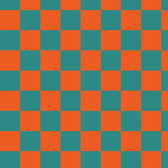 Collection of retro checkerboard backgrounds featuring vivid hues. A groovy and psychedelic chessboard pattern inspired by the 60s and 70s. Perfect for print templates, textiles, or as a vector wallpa