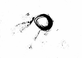 Abstract black and white background with curve stroke line hand drawn illustration