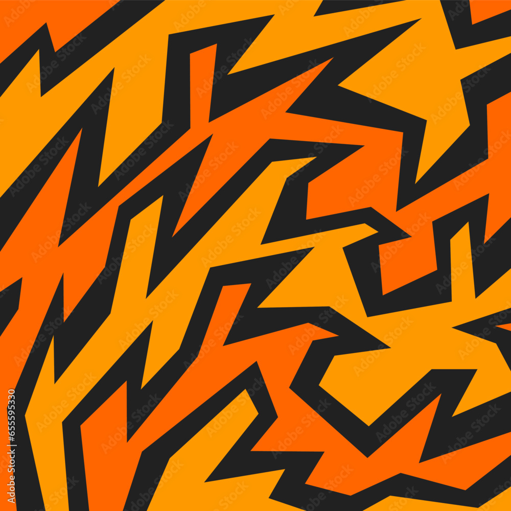 Poster abstract background with geometric sharp and spike line pattern