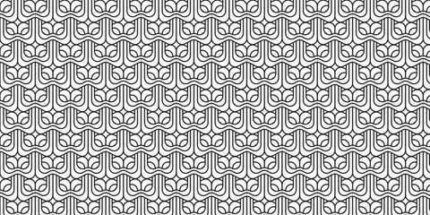 Black line art background pattern design