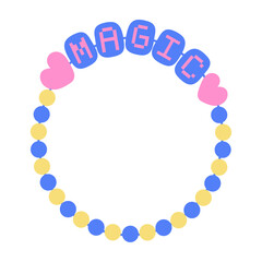 Handmade bracelet illustration