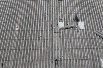 Old roofs in Thailand ,