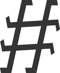 hash and percentage icon