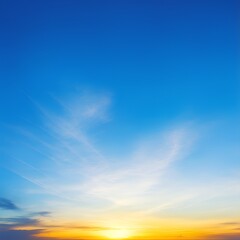 A breathtaking snapshot of a vast blue sky