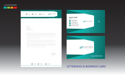 letterhead and business card design