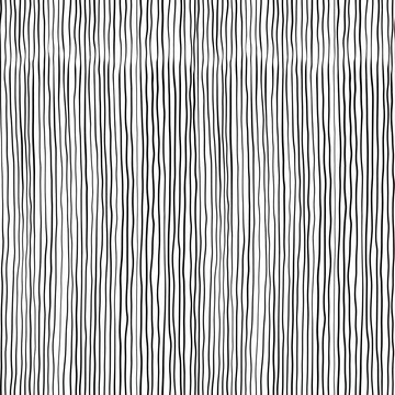 Black And White Hand Drawn Seamless Pattern. Vector Ink texture. Vertical stripes. Black and white doodle.