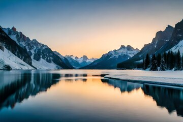 lake in the mountains