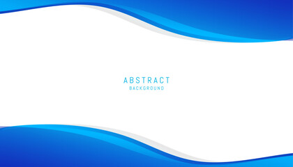 Abstract background with blue curve elements - obrazy, fototapety, plakaty
