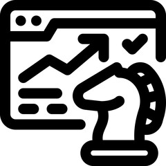 Obraz premium digital stategy icon