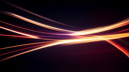 Abstract background with high-speed neon lights.Modern abstract high-speed light effect.generative ai