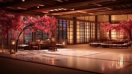 Gordijnen Japanese Wedding Dance Floor © Magenta Dream