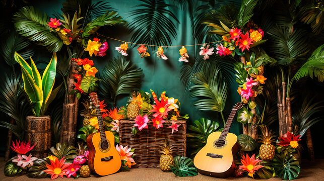 Hawaiian Tropical Photo Booth