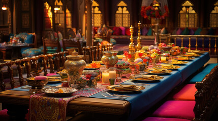 Traditional Indian Wedding Dining Room