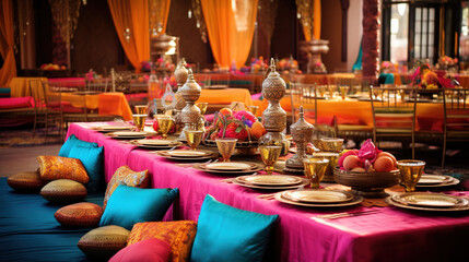 Traditional Indian Wedding Dining Room