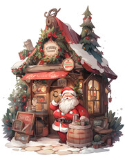 santa workshop.Generative Ai