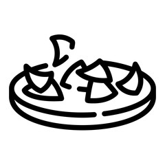 prawn crackers Line Icon