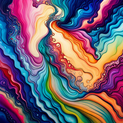 Alcohol ink Psychedelic Wallpaper Background 6
