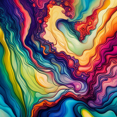 Alcohol ink Psychedelic Wallpaper Background 4
