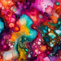 Alcohol ink Psychedelic Wallpaper Background